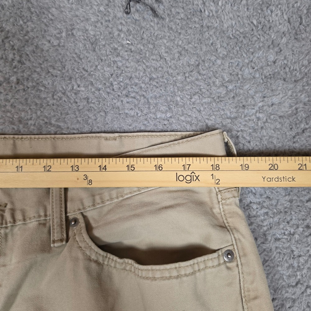 Levis 514 Chino Pants Mens 38x32  Straight Fit Tan Excellent Khaki Cotton Casual - Picture 6 of 8
